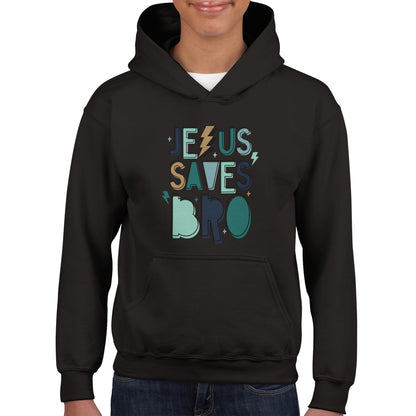 Jesus Saves Bro Kids Hoodie